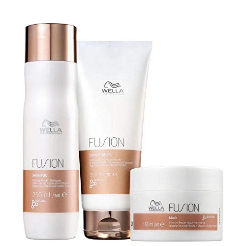 Kit Shampoo Condicionador e Máscara Fusion Wella Professionals em Oferta na Shopee