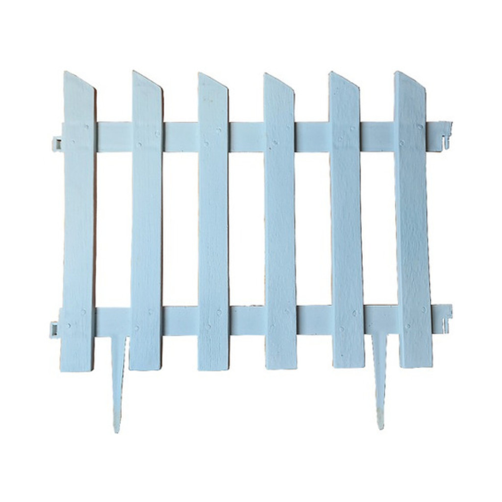 Cerca Decorativa Kit 3 Jardim Ripa Plástico Branca Faz 1 mt