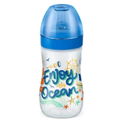 Mamadeira Super Evolution Divertida 6m+ 300ml Azul - Lillo