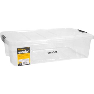 Caixa Plástica Transparente CBV 020 Vonder em Oferta na Shopee