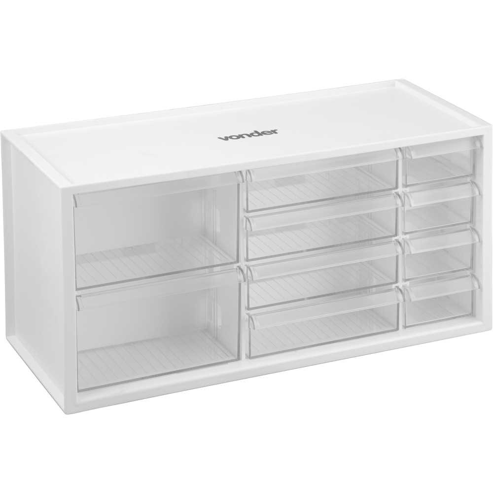 Organizador Plástico 10 Gavetas OPV 0378 Vonder em Oferta na Shopee