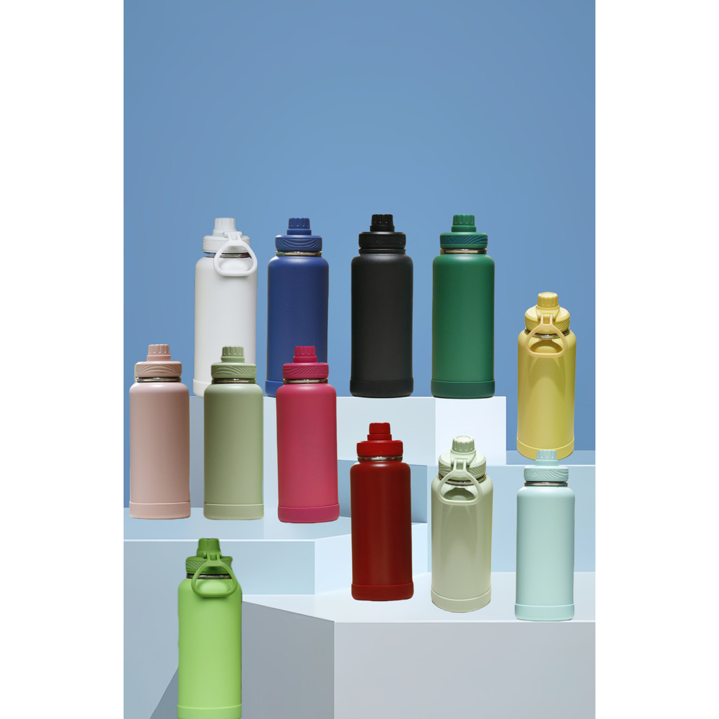 Garrafa sport Térmica 350/600/800 ML Bota De Silicone Protetora Com Aço inoxidável em Oferta na Shopee