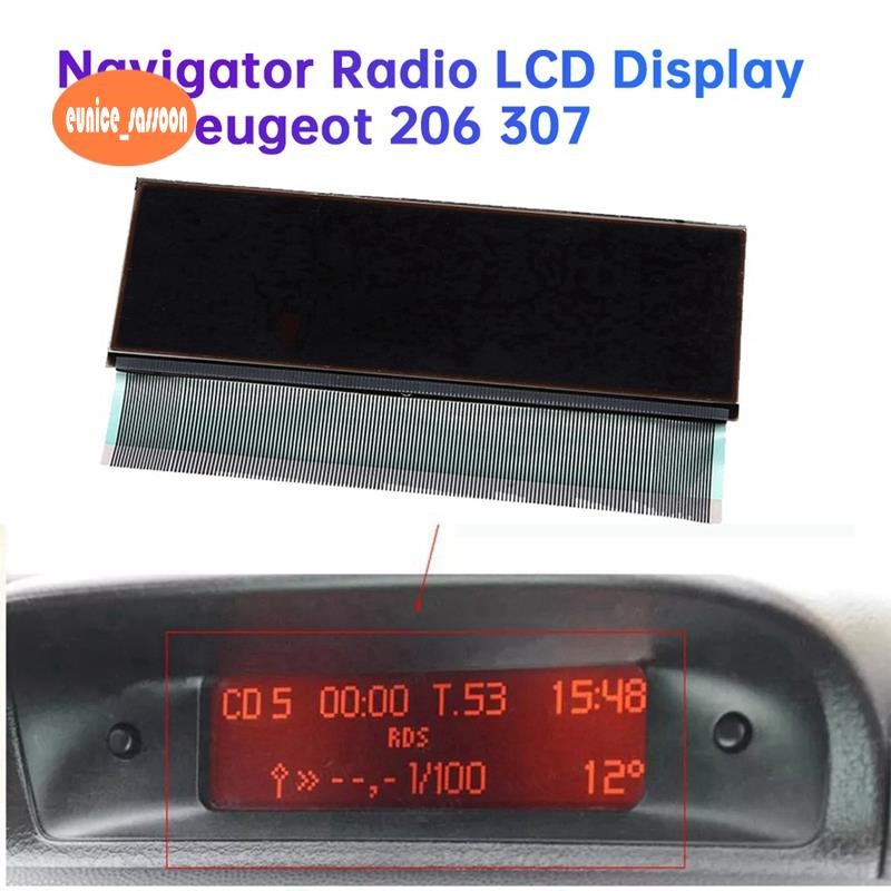 Rádio Navegador Central Do Carro Display LCD Para 206 307 C5 Xsara Instrumento Tela Pixel Reparação