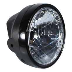 Farol bloco óptico completo Honda CG 150 Sport 2005 a 2008 aro preto injetado