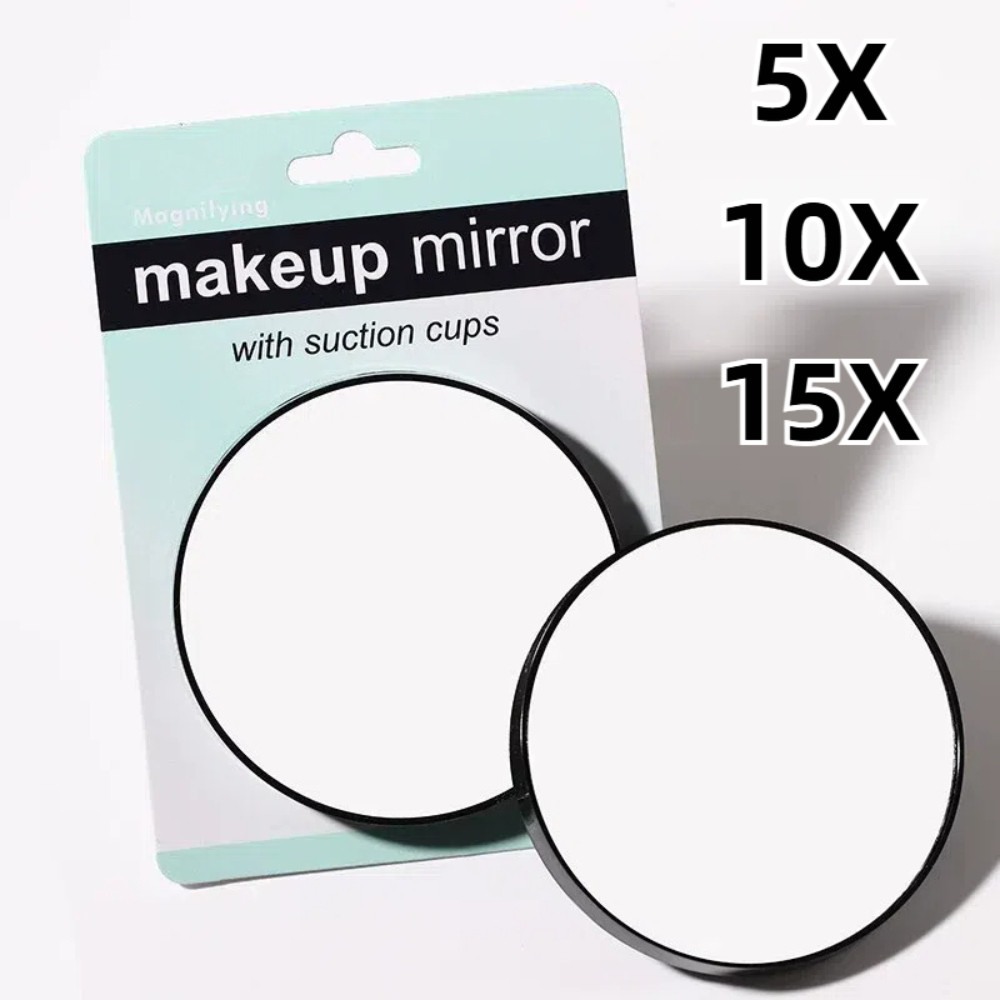 Espelho Aumento Zoom 15x/10x/5x Maquiagem Para Barba/cabelo Com Ventosa 9cm em Oferta na Shopee