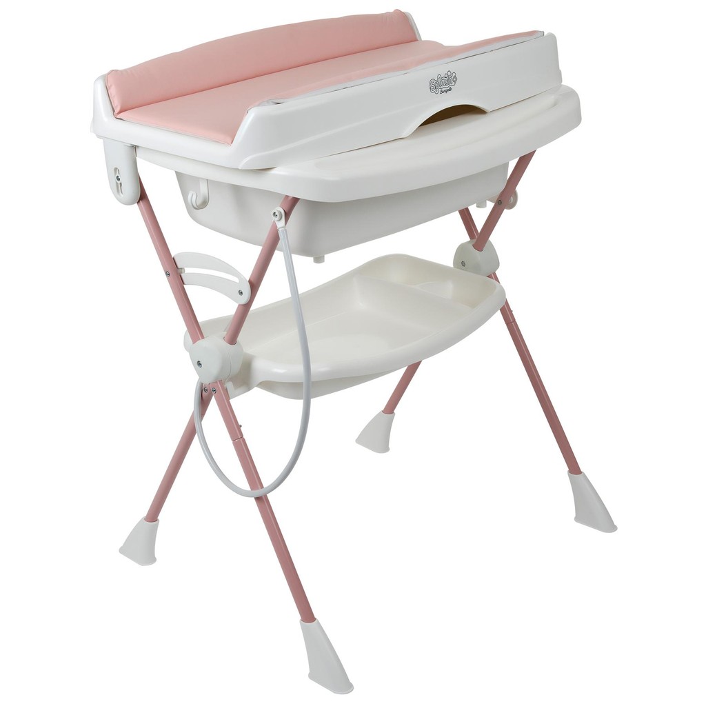 Banheira Dobrável Burigotto Splash+ Rose Madder Com Trocador em Oferta na Shopee