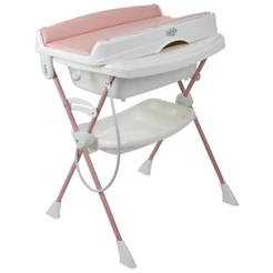 Banheira Dobrável Burigotto Splash+ Rose Madder Com Trocador