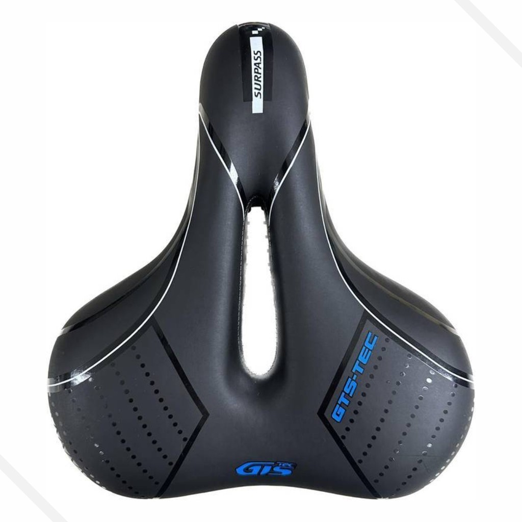 Selim Banco 2 Molas Vazado C/Refletor Confortável Bike Soft Gts