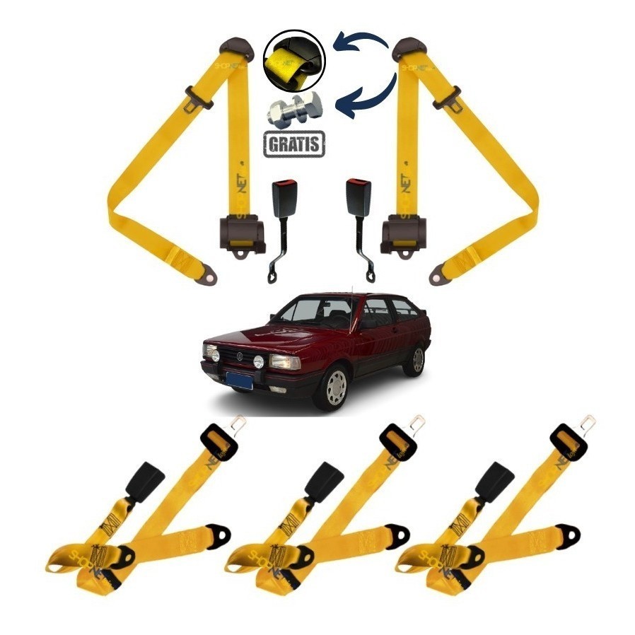 Cinto De Segurança Cinza Gol Quadrado 87 88 89 90 91 92 93