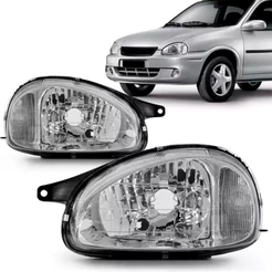 Farol Corsa 2001 2002 2003 2004 2005 2006 2007 2008 Carcaça Preta