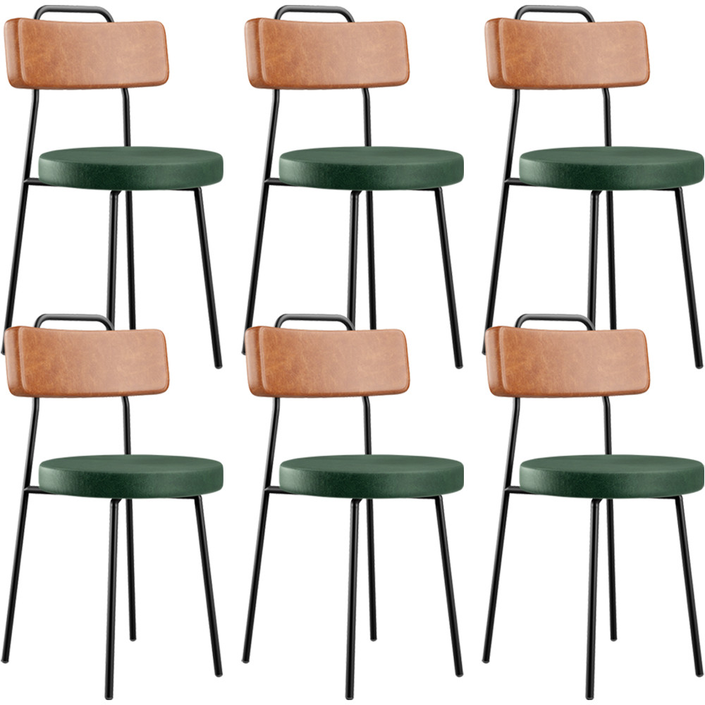 Kit 06 Cadeiras Decorativas Estofada Sala Jantar Barcelona L02 Couríssimo Camel Facto Verde - Lyam em Oferta na Shopee