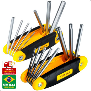 Canivete Ferramenta  8 em 1 Kit Allen e Torx Dobrável GP4079 GP4080 Compacta e Resistente em Oferta na Shopee