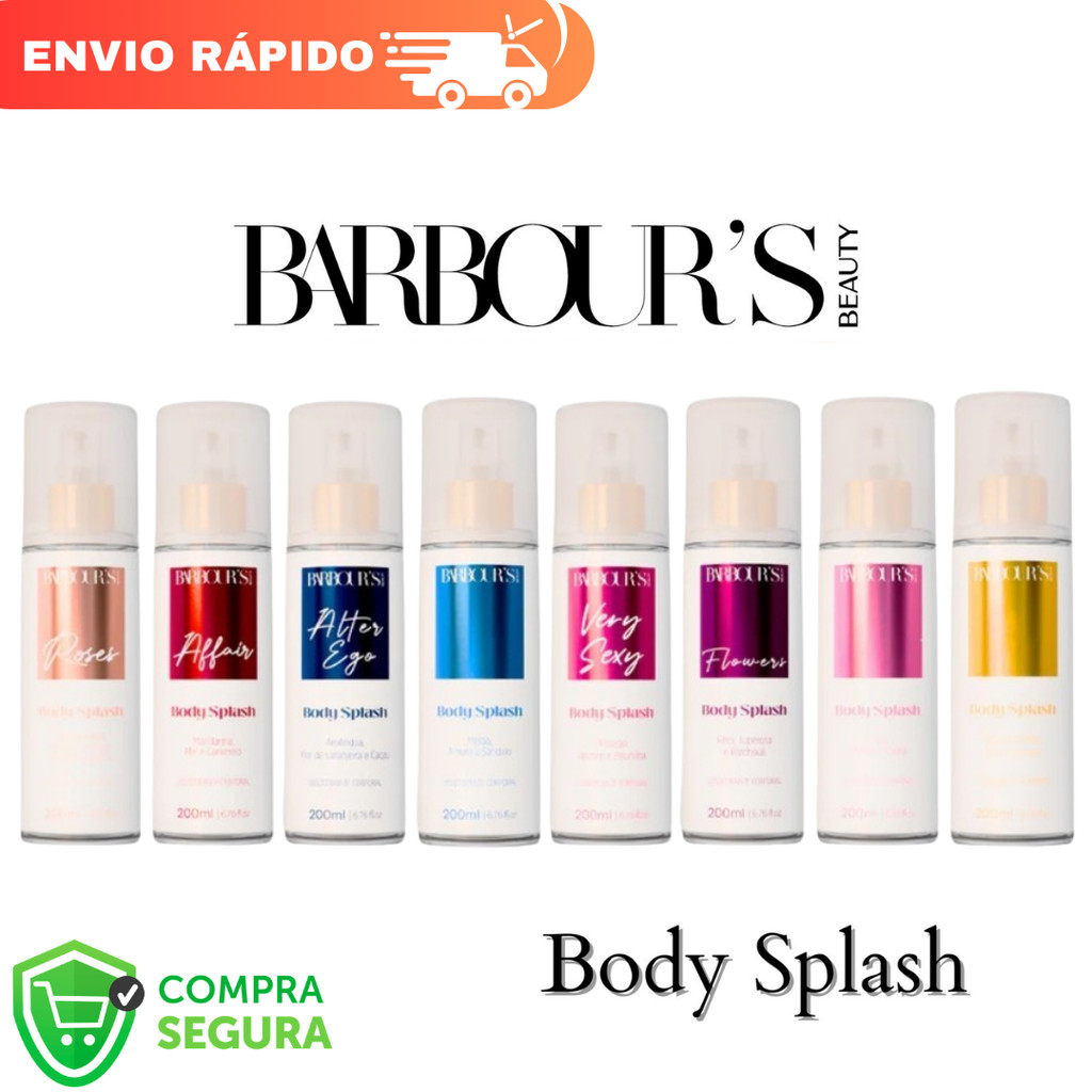 Body Splash Barbours Beauty Diversas Fragrâncias Spray 200ml em Oferta na Shopee