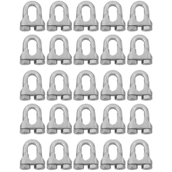 Kit Clips Grampo Para Cabo de Aço 3/8" 1,0005 (Com 25 unidades) - Nord