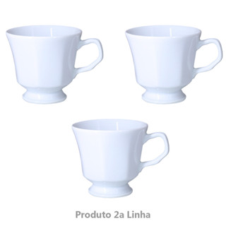 3 Xicaras De Cha Porcelana Schmidt Prisma S/ Pires 2a Linha em Oferta na Shopee