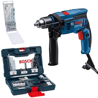 Furadeira Impacto 750W com Estojo de Brocas e Pontas Bits BOSCH em Oferta na Shopee