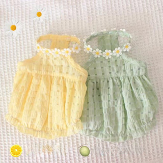 Vestido De Cachorro Teddy Bichon Daisy Design Shih Tzu Roupas Fino De Verão Aniversário Para em Oferta na Shopee