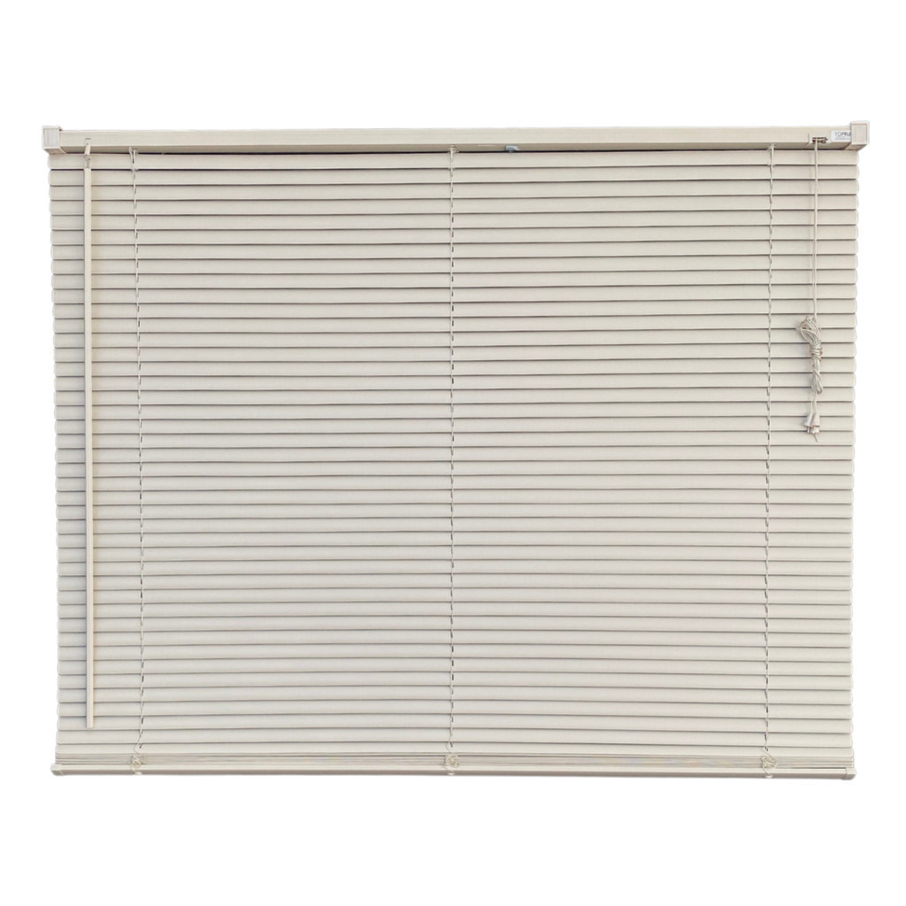 Persiana Horizontal PVC 25mm Bege 60 (L) x 80 (A) Cortina C/ Kit de instalação 0,60 (L) x 0,80 (A)