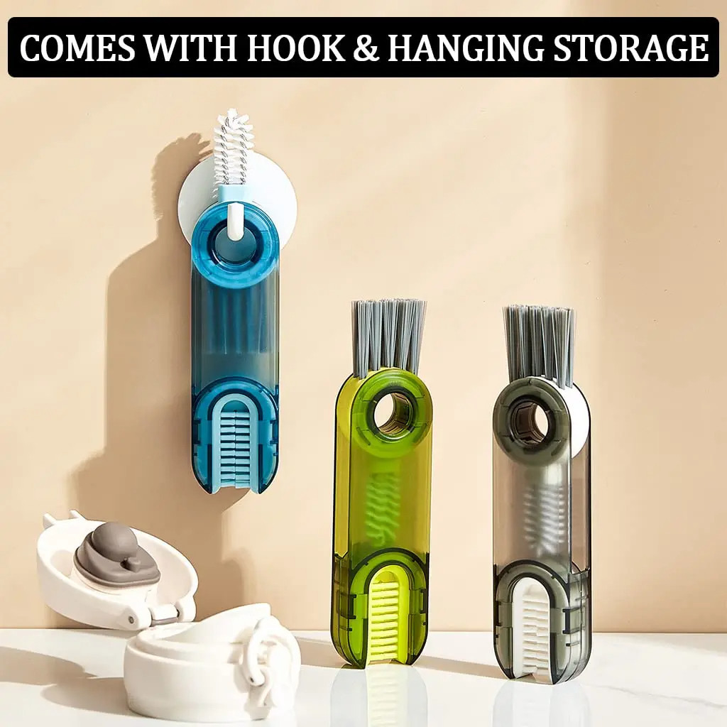 Mini Silicone U-Shaped Garrafa Gap Cleaner Brush, Escovas De Limpeza Do Copo, Garrafas De Água Ferramentas De Limpeza em Oferta na Shopee