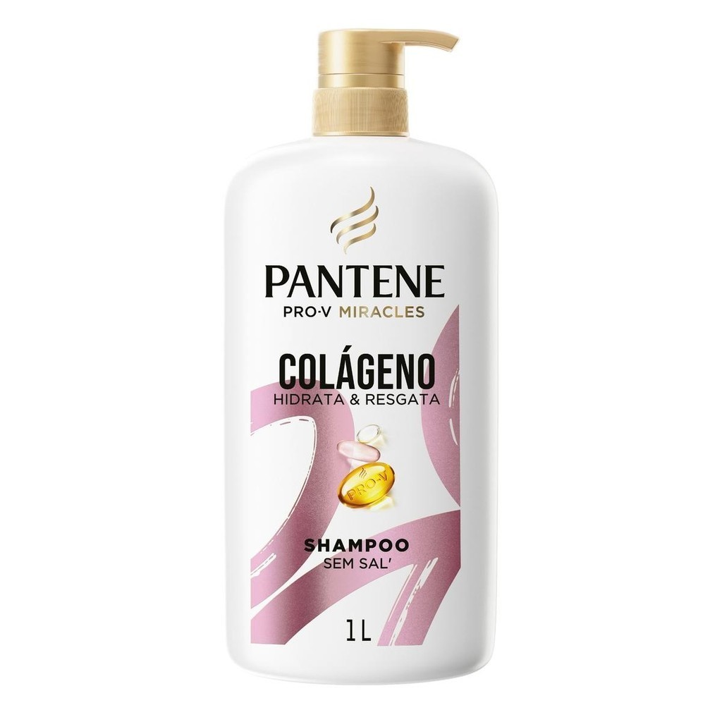 Shampoo Pantene Colageno 1L em Oferta na Shopee