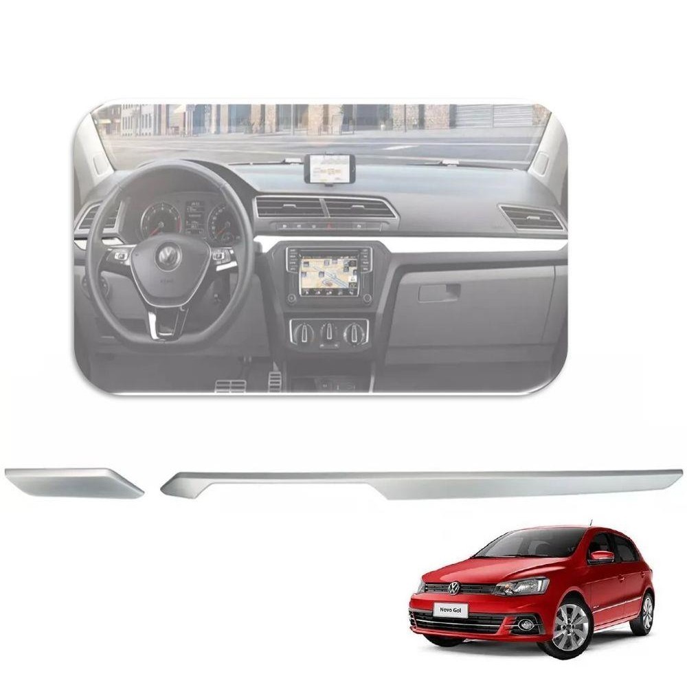 Friso Acabamento Painel Vw Gol Voyage G7 2017 2018 2019 2020