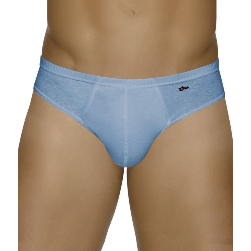 Kit 2 Cuecas Slip Light Forro Frontal Cavada 100% Algodão Zorba 772