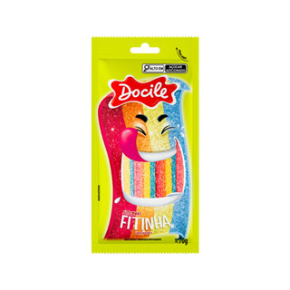 Fitinha Colorida Morango Citrico 70g - Docile em Oferta na Shopee