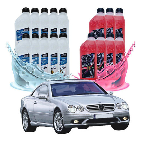 Kit 17l Aditivo Radiador Paraflu Mercedes Benz Cl 55 Amg 5.4