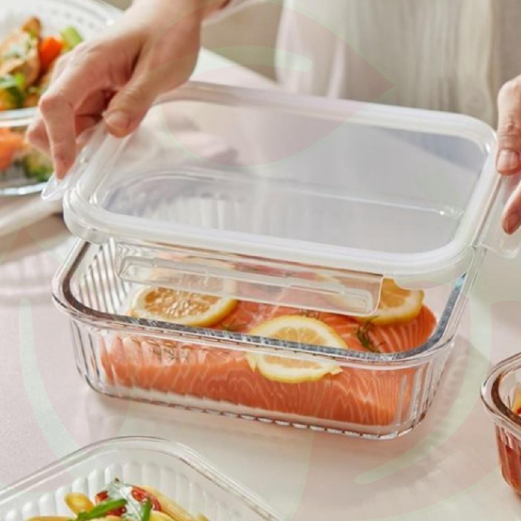 1 Pote Vidro Hermético Retangular 1520ml Microondas Freezer em Oferta na Shopee