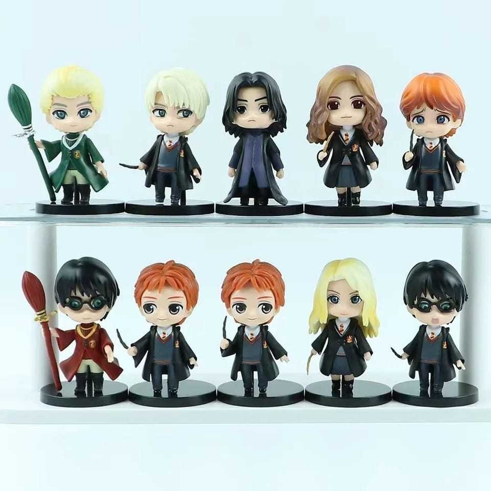Action figures Harry potter hermione luna rony wesley severus draco malfoy sirius