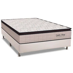Cama Box Casal: Colchão Molas Ensacadas Orthoflex MasterPocket Memory HP + Base CRC Courano White(138x188)