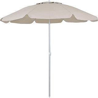 Guarda-Sol Bege em Bagum de 2 Metros e Alumínio BEL em Oferta na Shopee
