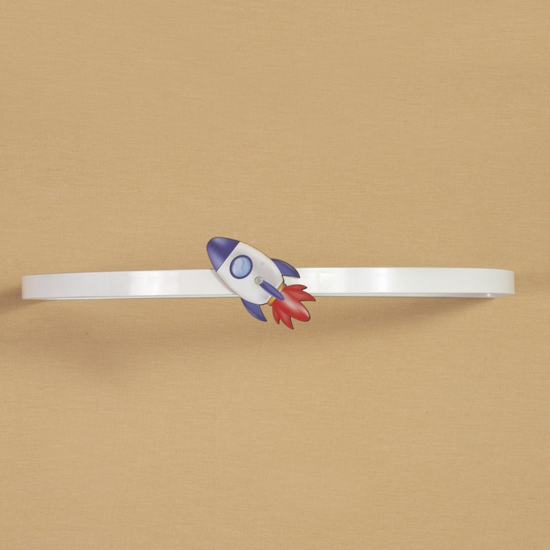 Dossel Dorsel de Parede  Foguete Astronauta Espaço Azul