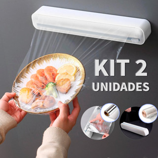 Kit Suporte Cortador De Papel Filme Alumínio Plástico Pvc Ajustável em Oferta na Shopee