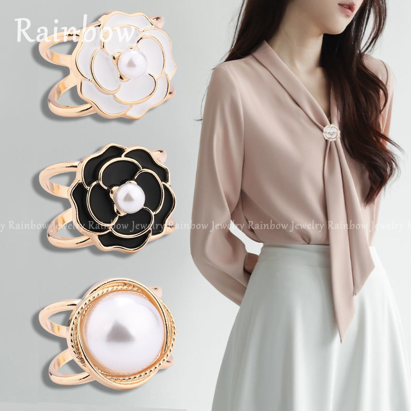 Nova Camélia Fivela De Lenço De Seda Com Camisa Casaco Quadrado Pequeno Multi Funcional