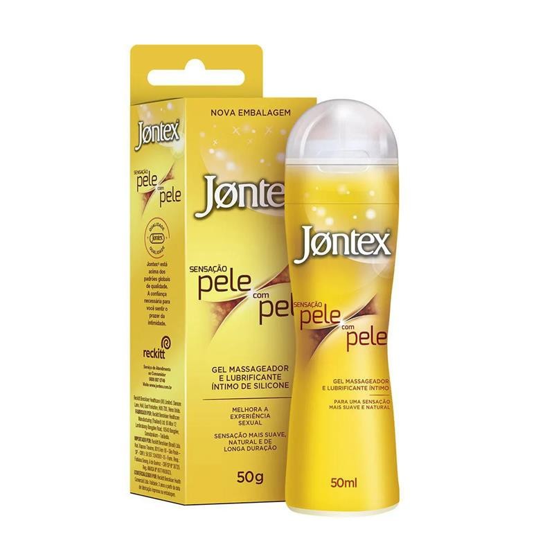 Gel Massageador e Lubrificante Íntimo - Jontex Sensação Pele com Pele | 50g em Oferta na Shopee