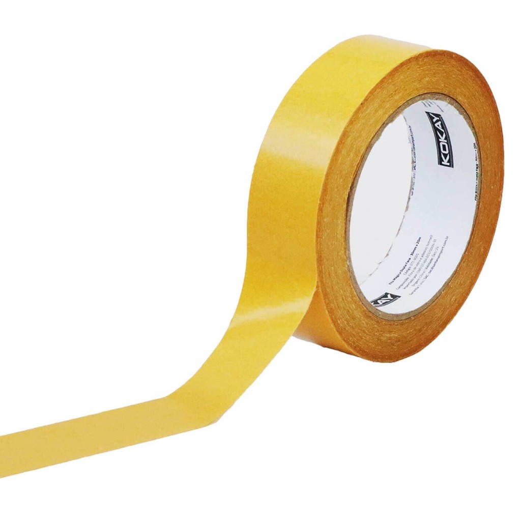 Fita Dupla Face Fixa Extra Forte Lavável Transparente 3cm x 20m