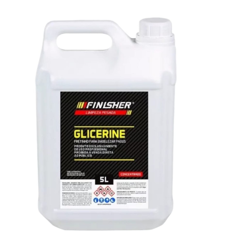Glicerine Pneu Pretinho Automotivo Brilho Finisher 5l em Oferta na Shopee