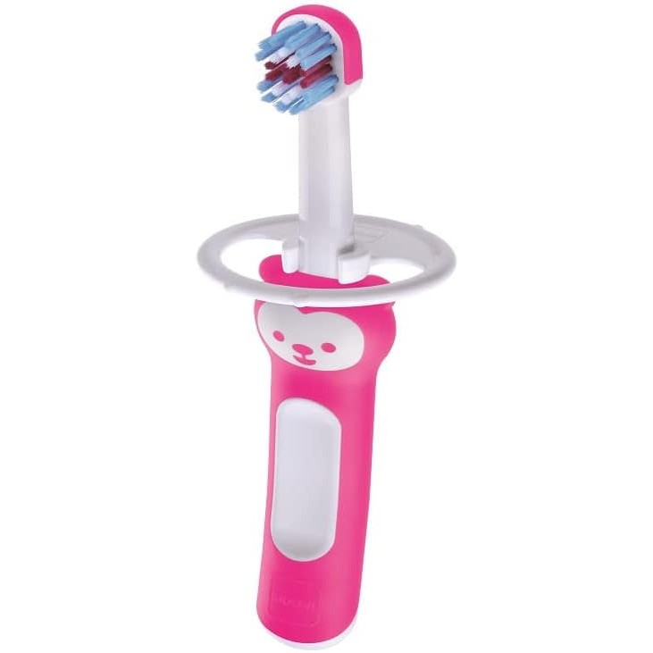 Escova de Dente para Bebês MAM Baby's Brush 6 Meses+ Rosa 1 unidade