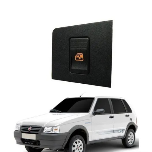 Botao Vidro Eletrico Simples Fiat Uno Elba Tempra Ambar
