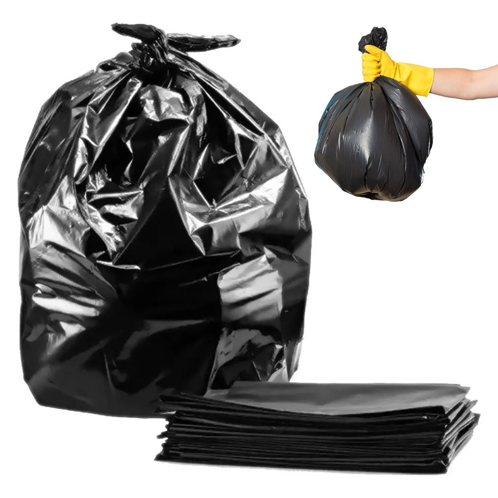 100 Sacos Preto Lixo 100 Litros Super Reforcado Boca Larga