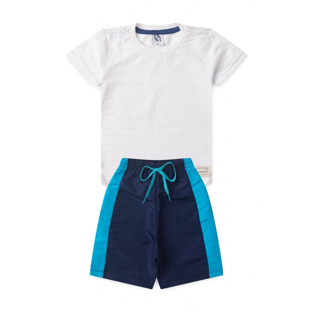 Conjunto Infantil Masculino Melange Autêntico em Oferta na Shopee