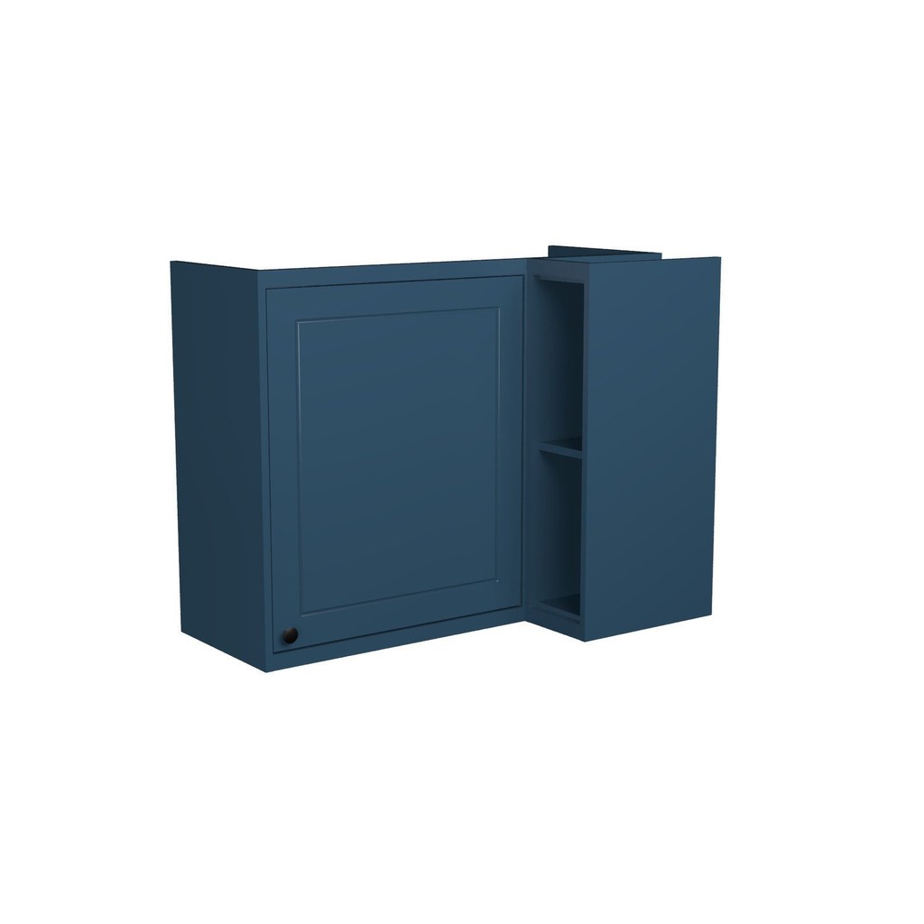 Armário Aéreo de Canto Cozinha Sevilha Azul em Oferta na Shopee