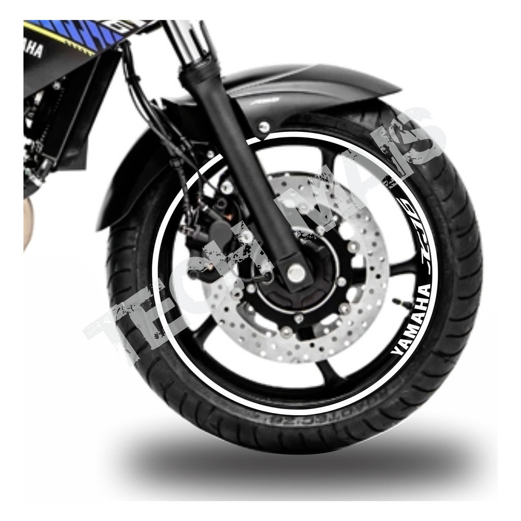 Kit Adesivo Refletivo De Roda 7mm Para Moto Yamaha Xj6 Xj 6 xj-6 para Frisos 7mm