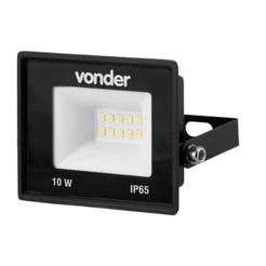 Refletor em LED 10W Bivolt Luz Potente Iluminação Interna Externa RLV103 Vonder