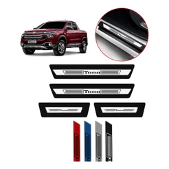Soleira De Porta Na Cor Do Veículo P/ Fiat Toro