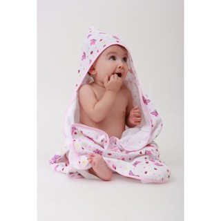 Toalha De Banho Bebê Atoalhada Com Capuz Borboleta em Oferta na Shopee