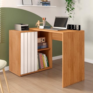 Mesa Para Escritório Office Future Marrom Caemmun em Oferta na Shopee