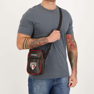 Bolsa Shoulder São Paulo FC Preta em Oferta na Shopee