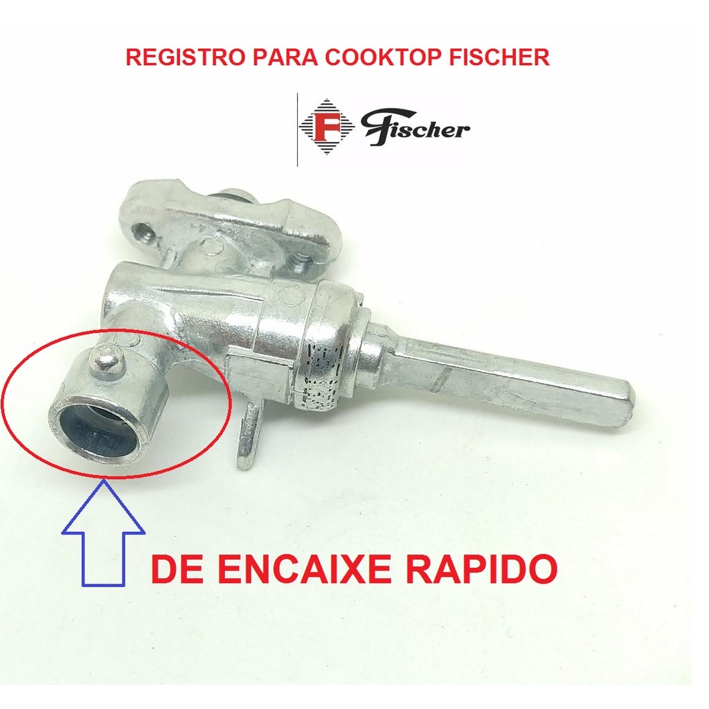 4 Registro ramal para cooktop Fischer modelo1519